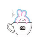 Water droplets rabbit（個別スタンプ：39）