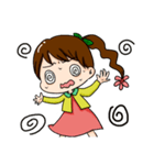 girl's ponytail flower（個別スタンプ：8）