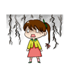 girl's ponytail flower（個別スタンプ：12）