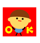 シムプリー♫ カラフルな単純図形（個別スタンプ：5）