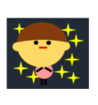 シムプリー♫ カラフルな単純図形（個別スタンプ：22）