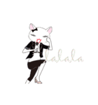 A fashion-loving cat lady（個別スタンプ：5）