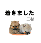 三村さん用の名前スタンプ・子犬イラスト（個別スタンプ：28）