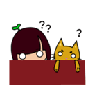 シンプルな日刊紙の女の子（個別スタンプ：19）