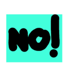 Text Yes No OK！（個別スタンプ：20）