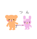 仲良しクマとウサギ（個別スタンプ：6）