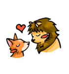 Lion Daddy ＆ Fox Mommy（個別スタンプ：9）