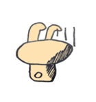 手描きのうさぎ 2作目（個別スタンプ：8）