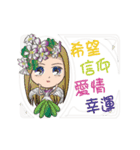 Blessings(2):Language of flower - Angel（個別スタンプ：24）