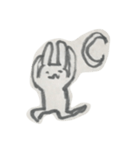 筆書きうさぎ（個別スタンプ：21）