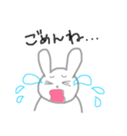 手書きうさちゃん（個別スタンプ：3）