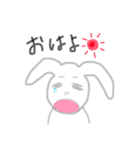 手書きうさちゃん（個別スタンプ：7）