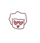 Mr.White Afro（個別スタンプ：1）