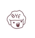 Mr.White Afro（個別スタンプ：3）