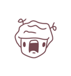 Mr.White Afro（個別スタンプ：6）