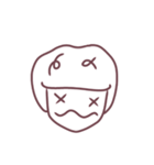 Mr.White Afro（個別スタンプ：7）