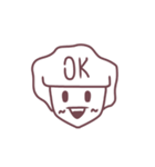 Mr.White Afro（個別スタンプ：12）