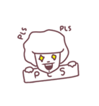 Mr.White Afro（個別スタンプ：15）