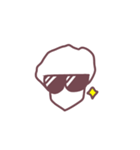 Mr.White Afro（個別スタンプ：16）