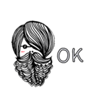 Hairdresser: What haircut suits me ？（個別スタンプ：6）