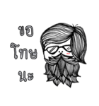 Hairdresser: What haircut suits me ？（個別スタンプ：13）