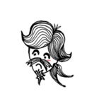 Hairdresser: What haircut suits me ？（個別スタンプ：22）