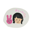 くれよんとフェルト素材な（個別スタンプ：6）