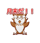 熱血ゆるふわフクロウちゃんクッキー（個別スタンプ：13）