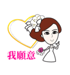 Sweet wedding dress（個別スタンプ：23）