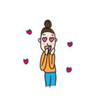 Bun Bun Girl（個別スタンプ：33）