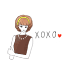 Fashionable girl sticker3（個別スタンプ：40）