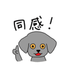 黒ラブのマゲと白犬のロンと土佐犬の横綱3（個別スタンプ：28）