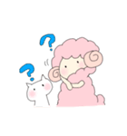 羊と白猫のゆるめスタンプ（個別スタンプ：24）