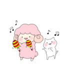 羊と白猫のゆるめスタンプ（個別スタンプ：29）