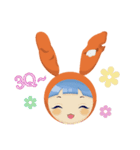 Rabbit with her friends（個別スタンプ：1）