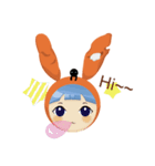 Rabbit with her friends（個別スタンプ：7）