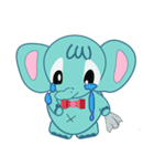 Blue naughty elephant（個別スタンプ：3）