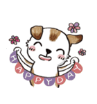 color dog daily life（個別スタンプ：3）