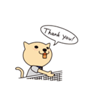 ねこテニス（個別スタンプ：5）
