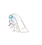 Cute Long Ears Bunny（個別スタンプ：14）