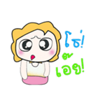 Hi！！ my name is Mika..（個別スタンプ：7）