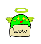 Cute green Anglov（個別スタンプ：7）