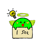 Cute green Anglov（個別スタンプ：25）