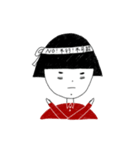 little girl and little boy（個別スタンプ：1）