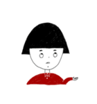 little girl and little boy（個別スタンプ：3）