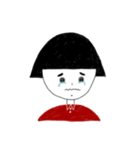 little girl and little boy（個別スタンプ：8）