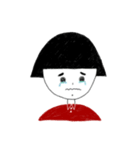 little girl and little boy（個別スタンプ：9）