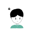 little girl and little boy（個別スタンプ：11）