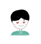 little girl and little boy（個別スタンプ：15）