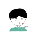 little girl and little boy（個別スタンプ：16）
